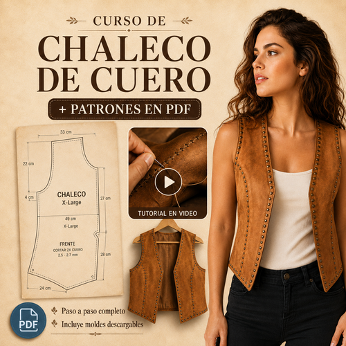 Curso Chaleco de Cuero Paso a Paso
